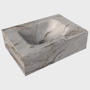 Fontein Vrijhangend Mondiaz EDEN Solid Surface 40 x 12 x 23 cm Glace