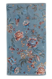 Pip Studio Badhanddoek Secret Garden Blauw 55x100cm