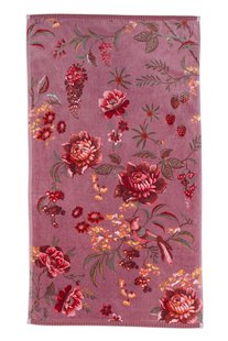 Pip Studio Badhanddoek Secret Garden Mauve 55x100cm