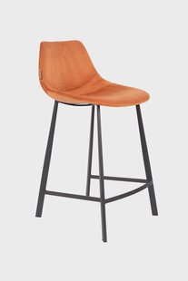 Set van 2 barkrukken Franky velvet | Dutchbone