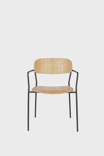 Set van 2 eetkamerstoelen Alina wood met armleuning | Feliz Lifestyle