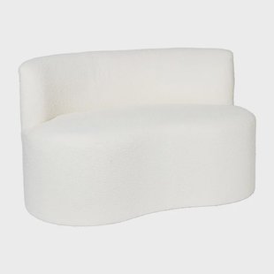 Teddy loveseat fauteuil - wit - 71x120x71 cm