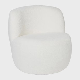 Teddy fauteuil - wit - ø73.5x71.5 cm