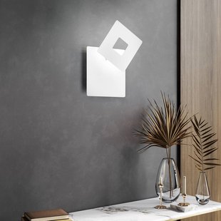 FISCHER & HONSEL LED wandlamp Hennes, breedte 18 cm, wit