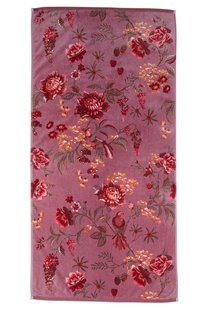Pip Studio Grote Handdoek Secret Garden Mauve 70x140cm