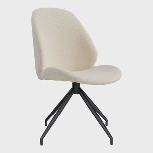 Set van 2 eetkamerstoelen Monte Carlo bouclé draaibaar | House Nordic Set van 2 eetkamerstoelen Monte Carlo bouclé draaibaar | House Nordic
