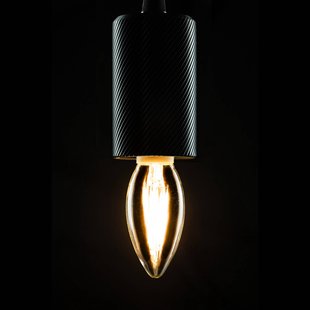 SEGULA LED kaarslamp GU10 3W filament dim 2.200K