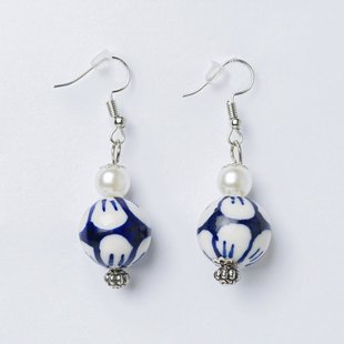 Oorbellen Delfts blauw Prinses