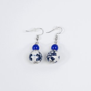 Oorbellen Delfts blauw Barones Oorbellen Delfts blauw Barones
