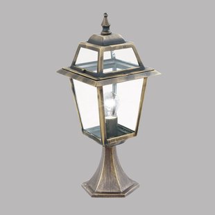 Searchlight Sokkellamp New Orleans, zwart-goud