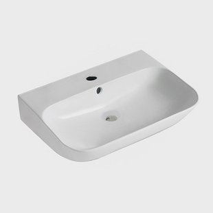 Wastafel Wiesbaden Finta 65.5 x 42 x 16.5 cm Keramiek Glans Wit