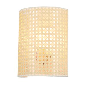 Lindby wandlamp Lautaro, bamboe, 25 cm hoog, E27