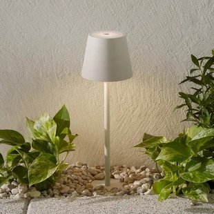 Zafferano Poldina LED grondspies lamp, Akku, grijs Zafferano Poldina LED grondspies lamp, Akku, grijs