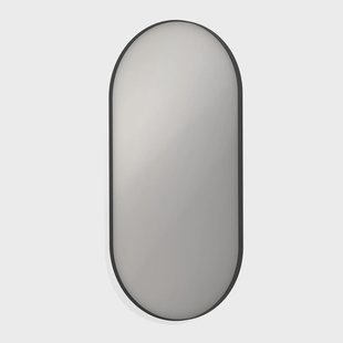 Spiegel INK SP20 Ovaal In Stalen Kader 60 x 4 x 120 cm Mat Zwart