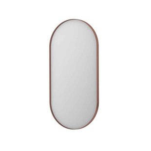 Spiegel INK SP20 Ovaal In Stalen Kader 50 x 4 x 100 cm Geborsteld Koper