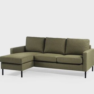 Vurna - Sandra 3-zitsbank stof links|rechts groen