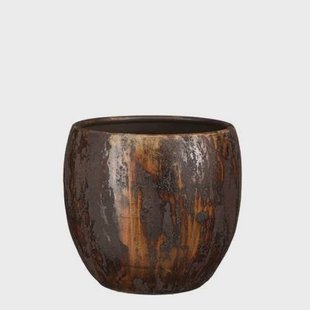 Mica Decorations Roel Bloempot - 24x24x24 cm - Terracotta - Roest Mica Decorations Roel Bloempot - 24x24x24 cm - Terracotta - Roest