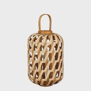 Mica Decorations Helios Windlicht - H49 x Ø31 cm - Bruin Mica Decorations Helios Windlicht - H49 x Ø31 cm - Bruin
