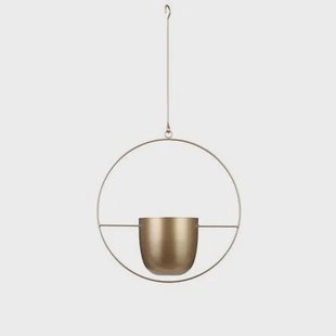 Mica Decorations Dexter Hangende Bloempot - L34 x B14 x H65 cm - Goud