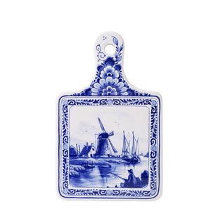 Kaasplank klein molen en visser