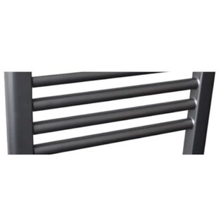 Radiator Sanicare Paxton Elektrisch 111,8 x 45 cm Gunmetal Thermostaat Chroom Linksonder