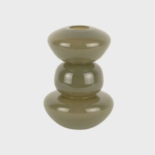 Bubbles glazen vaas - Medium - Donkergroen