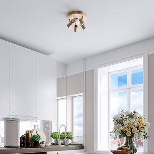 By Rydéns Correct plafondspot 3-lamps mat goud