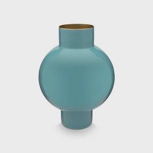 Pip Studio Metalen Vaas - Bloemenvaas - Zeegroen - 18x24cm