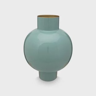 Pip Studio Metalen Vaas - Bloemenvaas - Zacht Groen - 31.5x42cm