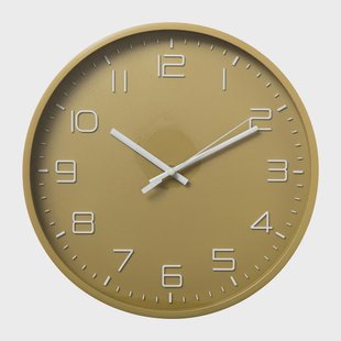 Wandklok Nadya - mosterd - ø30x4 cm