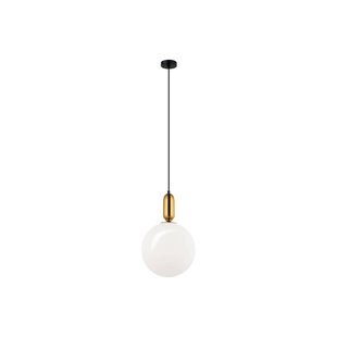 Viokef Hanglamp Neptune met glazen kap, goud
