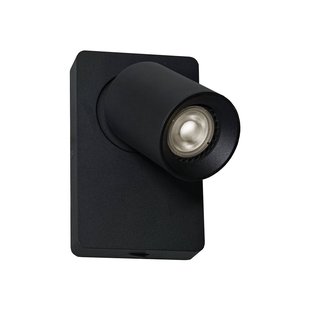 Viokef Wandspot Steven, schakelaar, zwenkbaar, zwart