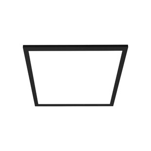 Lindby LED paneel Lamin, zwart, 30 cm, CCT, dimbaar, afstandsbediening