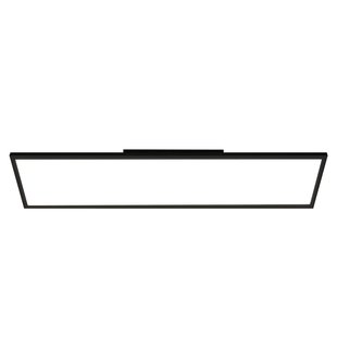 Lindby LED paneel Lamin, zwart, 80 cm, CCT, dimbaar, afstandsbediening