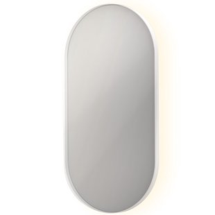 Spiegel INK SP21 Ovaal In Stalen Kader 50 x 4 x 100 cm Met Color Changing LED Verlichting