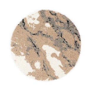 Boho&me Rond hoogpolig vloerkleed Marble Artisan - beige - 160 cm