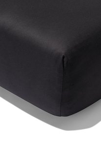 HEMA Hoeslaken 90x220cm satijn donkergrijs (donkergrijs)