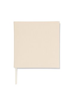 HEMA Gastenboek 24x24.5 linnen ecru