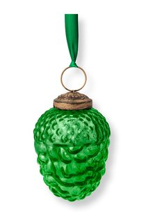 Pip Studio Kerstbal Glas Dennenappel Groen 7.5cm