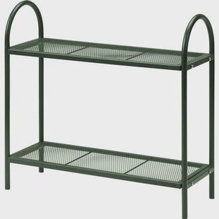 Pro Garden Plantenrek - groen - metaal - opvouwbaar - 60 x 22 x 58 cm