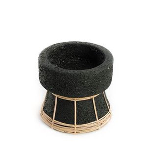 The Serene Candle Holder - Black Natural - S
