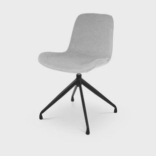 Nolon Nola-Fé Draaibare Eetkamerstoelen Set van 2 Lichtgrijs - Zwart