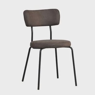 Bronx71 Industriële eetkamerstoel Lyon antraciet eco-leer -