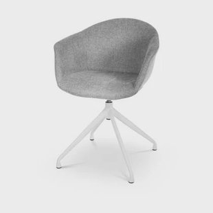 Nolon Nola-Otis Draaibare Eetkamerstoelen Set - Donkergrijs - Wit