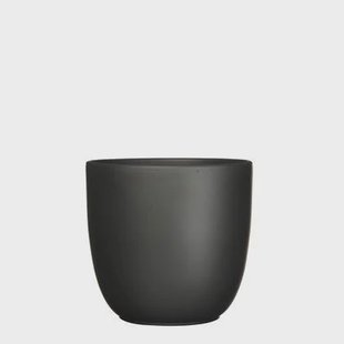 Mica Decorations Tusca Bloempot - H23 x Ø25 cm - Mat - Zwart