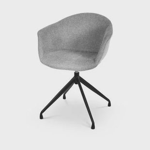 Nolon Nola-Otis Draaibare Eetkamerstoelen Set - Donkergrijs - Zwart