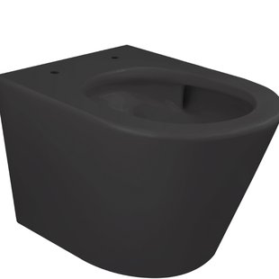 Wandcloset Wiesbaden Vesta Rimless Tornado Flush Mat Zwart