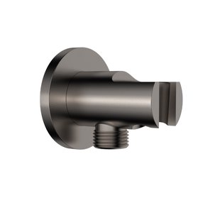 Wandaansluitbocht Wiesbaden Nala Met Handdouche Houder Rond 1/2 Gunmetal