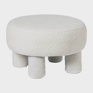 Teddy poef dodo - wit - ø52x31 cm Teddy poef dodo - wit - ø52x31 cm