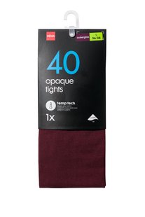 HEMA Temp tech panty 40denier aubergine (aubergine)